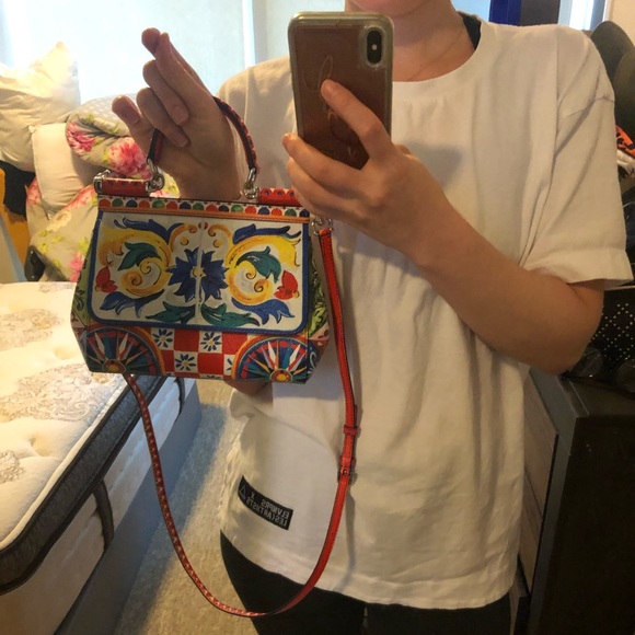 Dolce & Gabbana Sicily Small Printed Texturedleath - Picture 16 of 16